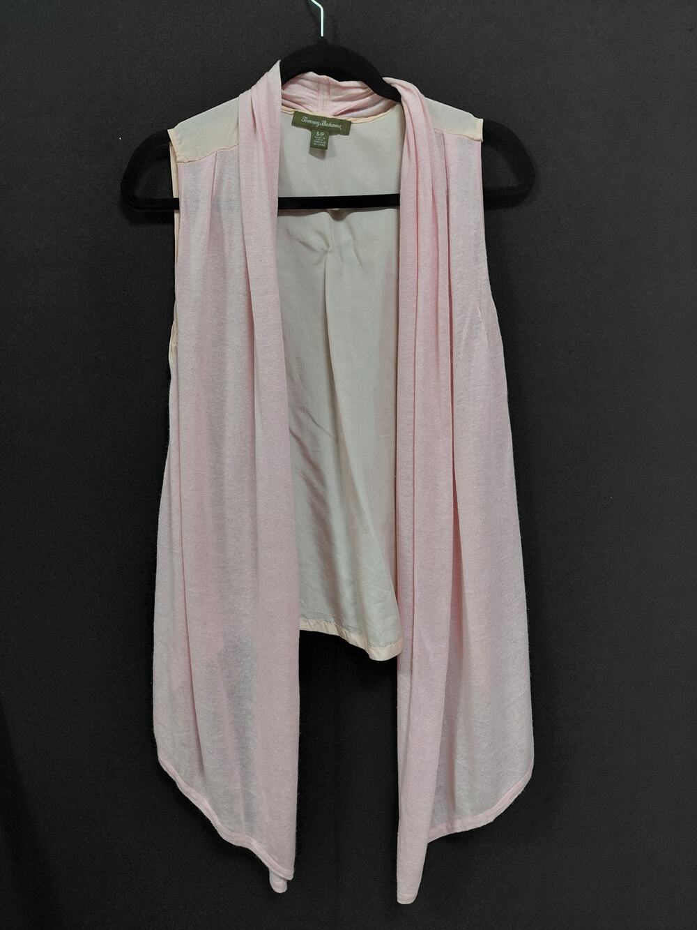Tommy Bahama Pink Sleeveless Vest Women Solid Lightweight Size S
